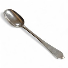 c. 1704 Queen Anne Britannia standard silver dog nose spoon, rat-tail & crest