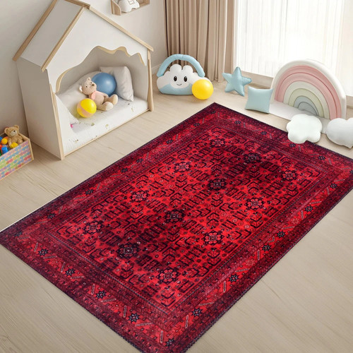 Burgundy vintage geometric - burgundy,