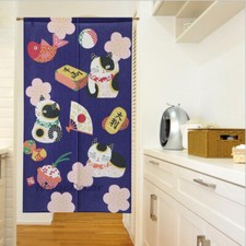 Maneki Neko Noren Door Curtain