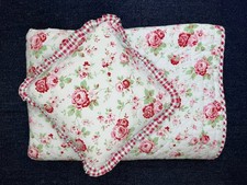 Cath Kidson Rosali/Gingham Quilt and Decorative Cushion