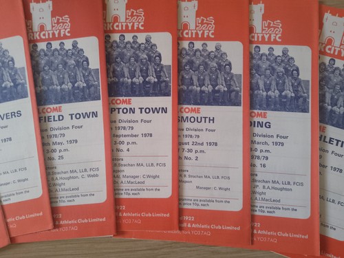 York city home - f.c., programmes
