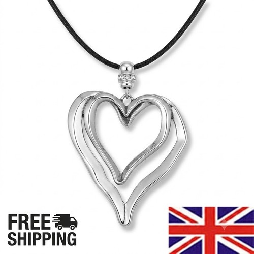 Large heart necklace oversized - heart,
