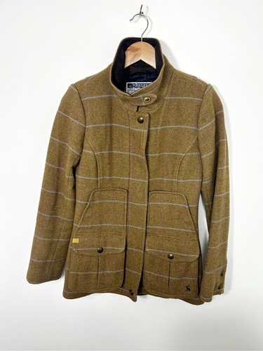 Joules tweed field coat - tweed, brown