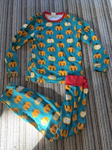 Maxomorra pumpkin pyjamas - pumpkin, age