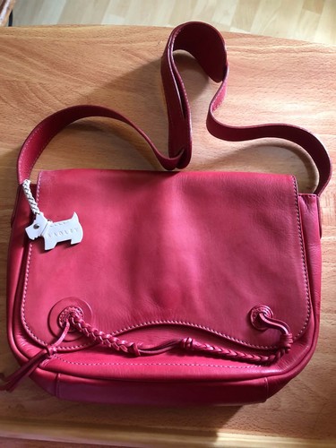 Red radley handbag with - radley,