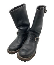 WESCO Boots BK7700100 Custom Boss Engineer Boots Vibram Sole Black Size 9.5D