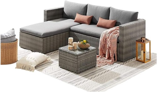 5pc rattan garden furniture - 5pc,
