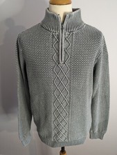 JOE BROWNS Vintage Knit 1/4 Zip Jumper Quality Rare Heavy Size UK M *Near Mint*