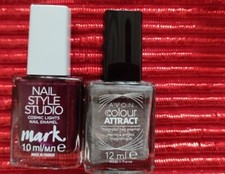 Avon nail polish bundle 10ml x2, cosmic lights:magic slick, color attract