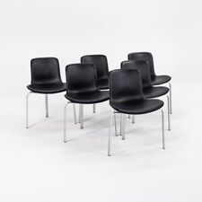 2012 Poul Kjaerholm for Fritz Hansen PK8 Dining Chairs Black Leather 14x Avail