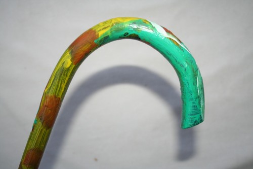 Vintage folk art cane new - folk,