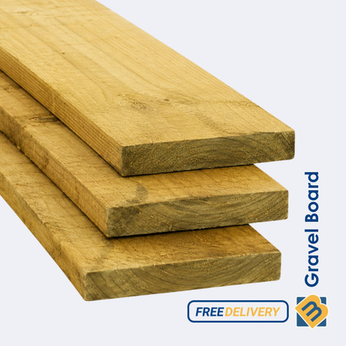 Treated timber gravel boards - timber,