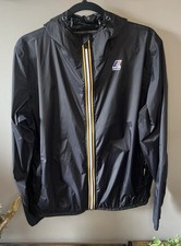 K‑Way Black Packable Hooded