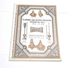 Penberthy Injector Company Detroit Michigan Catalog 63-A 1939 Rare