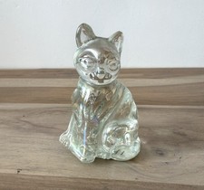 Vintage Iridescent Glass Cat