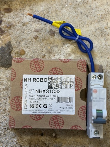 Wylex c32amp miniature rcbo - wylex,