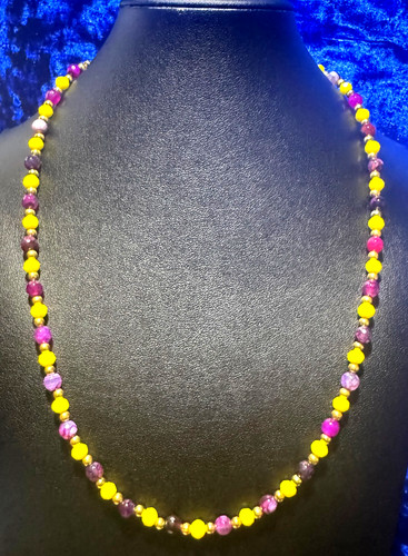 Purple natural agate gemstone - agate,