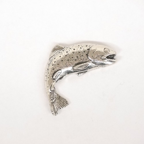 Trout pin brooch fish brook - trout,