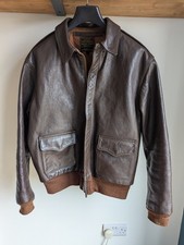 WW2 A2 JACKET The Real McCoys A2 Leather  Jacket Size 42 Japan Steve McQueen 