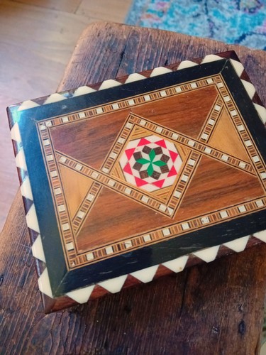 Playing card storage box wood - card,