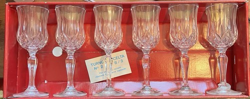 Vintage italian crystal wine - italian,