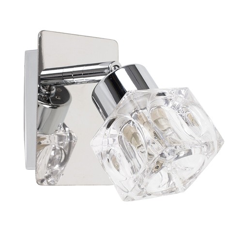 Chrome wall light fitting - fitting, ice