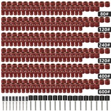 338Pcs Sanding Drum Kit Drum Sander with Mandrels Sanding Band Sleeve for Dreme