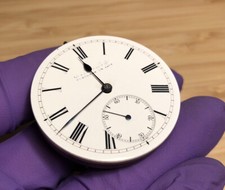 * WORKING* IWC SS & CO STAUFFER & CO PEERLESS SWISS LEVER POCKET WATCH MOVEMENT