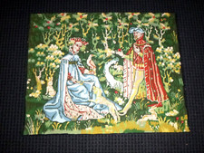 Vtg 60s Completed Needlepoint