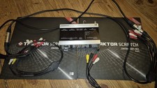 Traktor Scratch Pro Vinyl System 8 DJ Unit with Audio Software Original Leads EX
