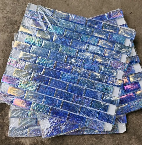 Iridescent glass tile 3 - glass,
