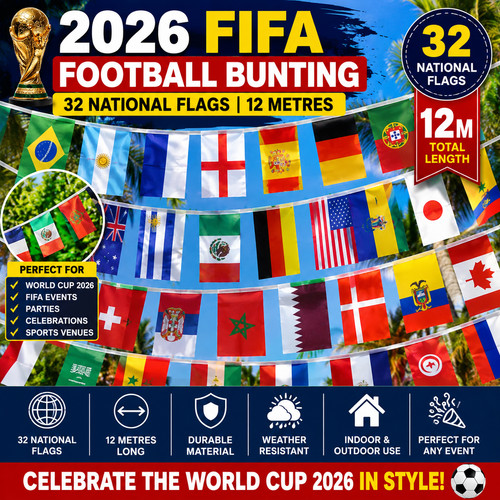 2026 fifa football - fifa, bunting