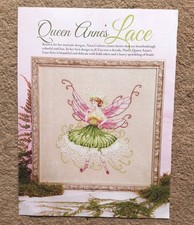 NORA CORBETT QUEEN ANNE'S LACE FAIRY CROSS STITCH CHART FROM A MAGAZINE 