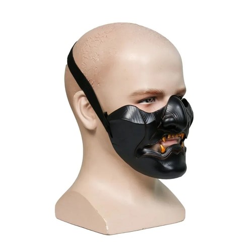 Plastic half face - half, samurai