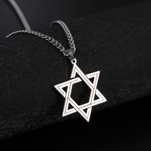 Star david necklace jewish - star,