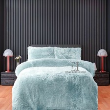 Teddy Duvet Cover Set With Pillowcases Fleece Warm and Cosy Super Soft All Sizes