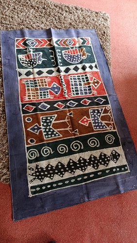 Vintage zimbabwean batik wall - vintage,