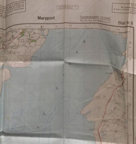 Maryport german map 1940 - map,
