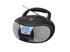 Jvc Rd-D222B Fm Boombox Radio With Cd Player- Black & Silver - Very Good