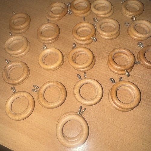 Solid wooden curtain rings - curtain, x