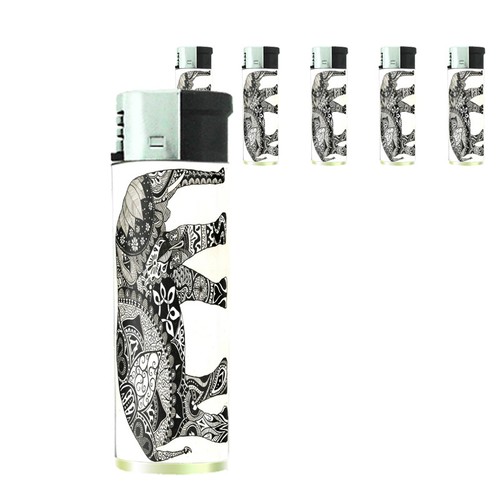 Elephant art d39 lighters - elephant, set