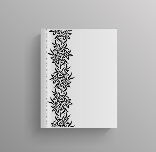 Floral border wall - wall, book