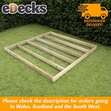 Decking Frame Kit Joists Garden Timber Base 4 x 2 Inch Multiple Sizes Treated