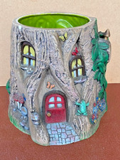Vintage Very Rare Large Pottery Fairy House Planter  Signed Jeanne Stephen 1982