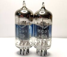 EC91 MULLARD NOS PAIR IDENTICAL CODES RY2 R5I D V TUBE VALVE AMP VICTORY GUITAR
