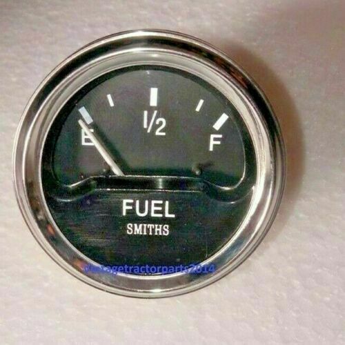 Smiths fuel gauge - black, chrome