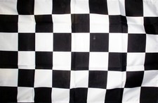 BLACK AND WHITE CHECKERED FLAG