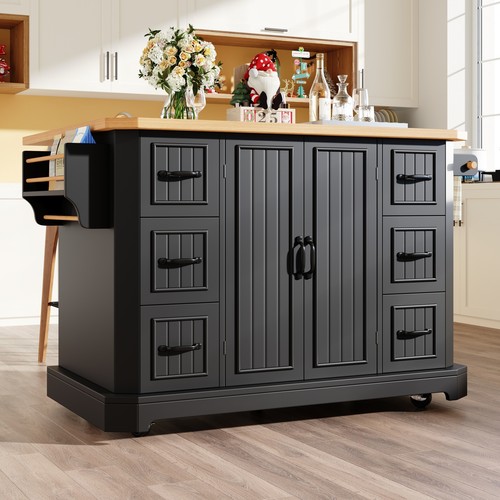 Mobile kitchen island - kitchen,