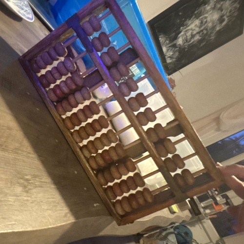 Large wooden abacus - abacus, maths