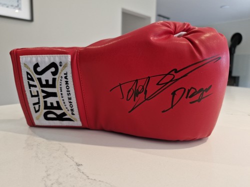 Red cleto reyes glove signed - cleto,